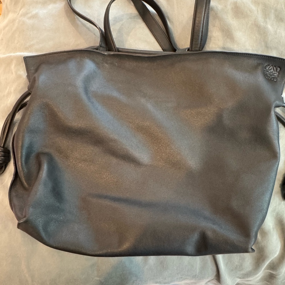 Loewe Black Tote Bag Spacious Minimalist Design